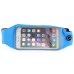 Running Jogging Sports Waterproof Waist Belt Band Bag Case For iPhone 6 / 6s Plus Samsung Galaxy S6 Edge Plus / Note 5 / 3 / 4 - Blue