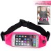 Running Jogging Sports Waterproof Waist Belt Band Bag Case For iPhone 6 / 6s Plus Samsung Galaxy S6 Edge Plus / Note 5 / 3 / 4 - Pink