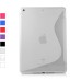 S-Line Pattern Matte And Transparent Flexible TPU Jelly Gel Snap-On Case Cover For iPad Air iPad 5