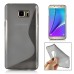 S Line TPU Case Cover For Samsung Galaxy Note 5 - Transparent Black