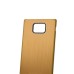 Samsung Galaxy S2 i9100 Brush Aluminum Metal Battery Back Cover - Golden