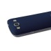 Samsung Galaxy S3 i9300 Brush Aluminum Metal Battery Back Cover - Dark Blue