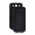 Samsung Galaxy S3 i9300 Carbon Fiber Plastic Back Cover - Black