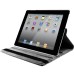 Scotland Grid Pattern 360 Degree Rotatable Flip Stand Leather Case Cover for iPad 2/3/4 - Grey