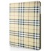 Scotland Grid Pattern 360 Degree Rotatable Flip Stand Leather Case Cover for iPad 2/3/4 - Khaki