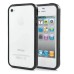 Separate Piece Elegant And Slim SGP PC And Silicone Bumper For iPhone 4/ 4s  - Black