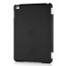 Separate Piece Tri-Fold PU Leather Flip Smart Cover PC Clear Back Stand Smart Case  For iPad Mini 4 - Black