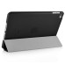 Separate Piece Tri-Fold PU Leather Flip Smart Cover PC Clear Back Stand Smart Case  For iPad Mini 4 - Black