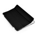 Separate Piece Tri-Fold PU Leather Flip Smart Cover PC Clear Back Stand Smart Case  For iPad Mini 4 - Black