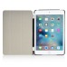 Separate Piece Tri-Fold PU Leather Flip Smart Cover PC Clear Back Stand Smart Case  For iPad Mini 4 - Black