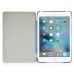 Separate Piece Tri-Fold PU Leather Flip Smart Cover PC Clear Back Stand Smart Case  For iPad Mini 4 - Blue