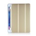 Separate Piece Tri-Fold PU Leather Flip Smart Cover PC Clear Back Stand Smart Case  For iPad Mini 4 - Gold