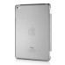 Separate Piece Tri-Fold PU Leather Flip Smart Cover PC Clear Back Stand Smart Case  For iPad Mini 4 - Grey