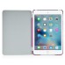 Separate Piece Tri-Fold PU Leather Flip Smart Cover PC Clear Back Stand Smart Case  For iPad Mini 4 - Pink