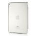 Separate Piece Tri-Fold PU Leather Flip Smart Cover PC Clear Back Stand Smart Case  For iPad Mini 4 - White