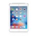 Separate Piece Tri-Fold PU Leather Flip Smart Cover PC Clear Back Stand Smart Case  For iPad Mini 4 - White