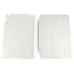 Separate Piece Tri-Fold PU Leather Flip Smart Cover PC Clear Back Stand Smart Case  For iPad Mini 4 - White