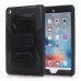 Shell 2 in 1 Hybrid Plastic And TPU Kickstand Defender Case For iPad Mini 4 - Black