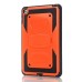 Shell 2 in 1 Hybrid Plastic And TPU Kickstand Defender Case For iPad Mini 4 - Orange