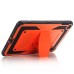 Shell 2 in 1 Hybrid Plastic And TPU Kickstand Defender Case For iPad Mini 4 - Orange