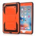 Shell 2 in 1 Hybrid Plastic And TPU Kickstand Defender Case For iPad Mini 4 - Orange