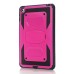 Shell 2 in 1 Hybrid Plastic And TPU Kickstand Defender Case For iPad Mini 4 - Purple