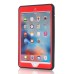 Shell 2 in 1 Hybrid Plastic And TPU Kickstand Defender Case For iPad Mini 4 - Red