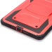 Shell 2 in 1 Hybrid Plastic And TPU Kickstand Defender Case For iPad Mini 4 - Red