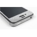 Shining Powder Luxury Screen Protector And Edge Sticker Skin Cover For iPhone 4 / 4S - Silver