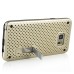 Shock Proof Hybrid TPU Aluminium Metal Heat Dissipation Defender Case Stand Cover For Samsung Galaxy Note 5 - Gold