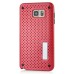 Shock Proof Hybrid TPU Aluminium Metal Heat Dissipation Defender Case Stand Cover For Samsung Galaxy Note 5 - Red