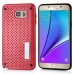 Shock Proof Hybrid TPU Aluminium Metal Heat Dissipation Defender Case Stand Cover For Samsung Galaxy Note 5 - Red