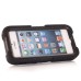 Shock Proof Silicone And PC Stand Back Case With Touch Through Screen Protector For iPhone 5 iPhone 5s - Black