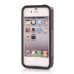 Shockproof Hybrid Plastic and TPU Protective Back Case For iPhone 4 iPhone 4s- Black