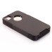 Shockproof Hybrid Plastic and TPU Protective Back Case For iPhone 4 iPhone 4s- Black