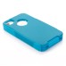 Shockproof Hybrid Plastic and TPU Protective Back Case For iPhone 4 iPhone 4s - Turquoise