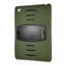 Shockproof Hybrid Silicone and Plastic Stand Protective Case with Touch Screen Film for iPad Air 2 ( iPad 6 ) - Army Green