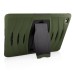 Shockproof Hybrid Silicone and Plastic Stand Protective Case with Touch Screen Film for iPad Air 2 ( iPad 6 ) - Army Green