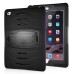 Shockproof Hybrid Silicone and Plastic Stand Protective Case with Touch Screen Film for iPad Air 2 ( iPad 6 ) - Black