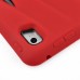 Shockproof Hybrid Silicone and Plastic Stand Protective Case with Touch Screen Film for iPad Air 2 ( iPad 6 ) - Red