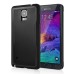 Shockproof PC and TPU Protective Back Case for Samsung Galaxy Note 4 - Black