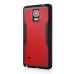 Shockproof PC and TPU Protective Back Case for Samsung Galaxy Note 4 - Black/Red