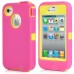 Shockproof Rugged Plastic And Rubber Gel Hard Hybrid Case Cover For iPhone 4 4S