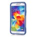 Shockproof TPU and PC 2 in 1 Hybrid Case for Samsung Galaxy S5 G900 - Blue/Gray