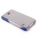 Shockproof TPU and PC 2 in 1 Hybrid Case for Samsung Galaxy S5 G900 - Blue/Gray