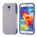 Shockproof TPU and PC 2 in 1 Hybrid Case for Samsung Galaxy S5 G900 - Blue/Gray