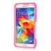 Shockproof TPU and PC 2 in 1 Hybrid Case for Samsung Galaxy S5 G900 - Magenta/White