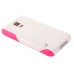 Shockproof TPU and PC 2 in 1 Hybrid Case for Samsung Galaxy S5 G900 - Magenta/White