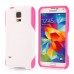 Shockproof TPU and PC 2 in 1 Hybrid Case for Samsung Galaxy S5 G900 - Magenta/White