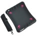 Silicone Case with Strap for iPad 2/3/4 - Black